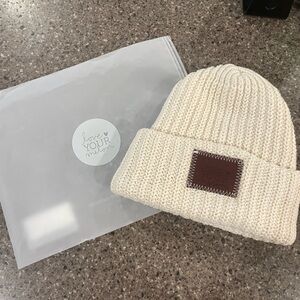 Love Your Melon Cream Knit Beanie